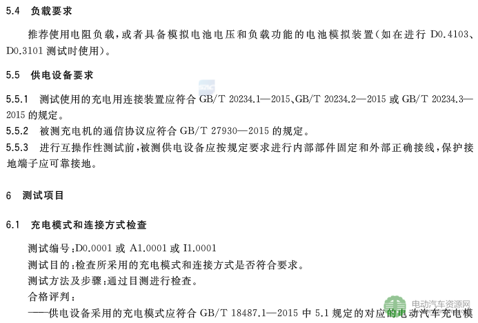 国标委发布电动汽车传导充电互操作性测试规范 第1部分：供电设备